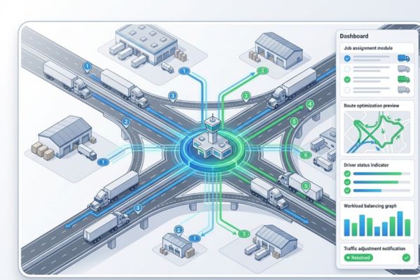 integrated dispatch and route coordination
