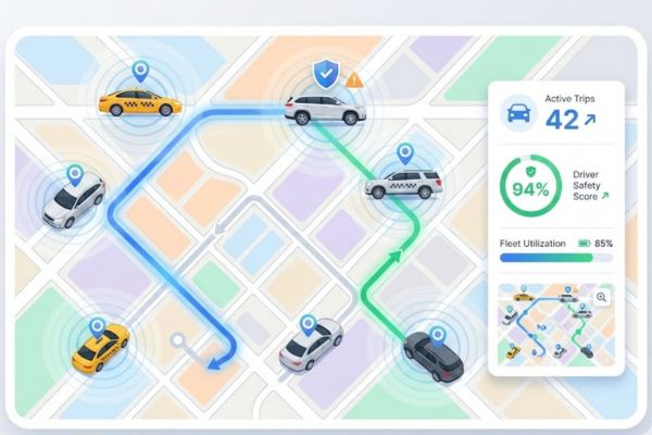taxi rideshare fleet tracking